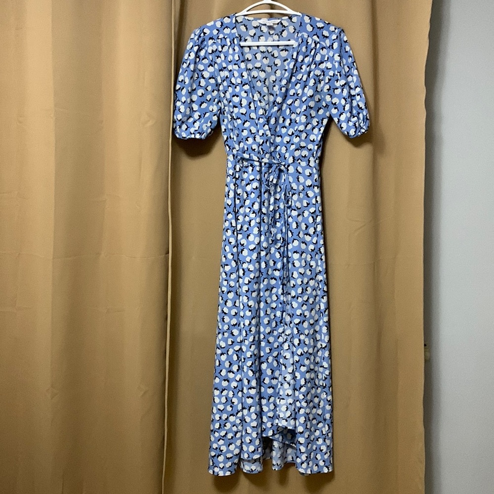 Cotton pattern wrap dress from pop sugar